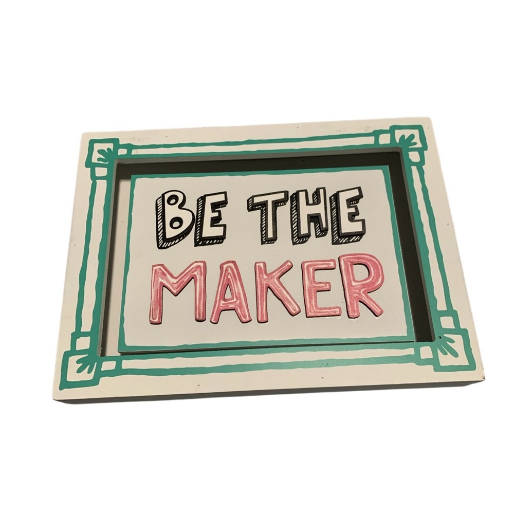 Inspirational Wall Art with Teal and Pink Accents